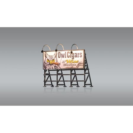 Woodland Scenics HO Scale Just Plug Wise Tobacco Co Billboard WOO5795